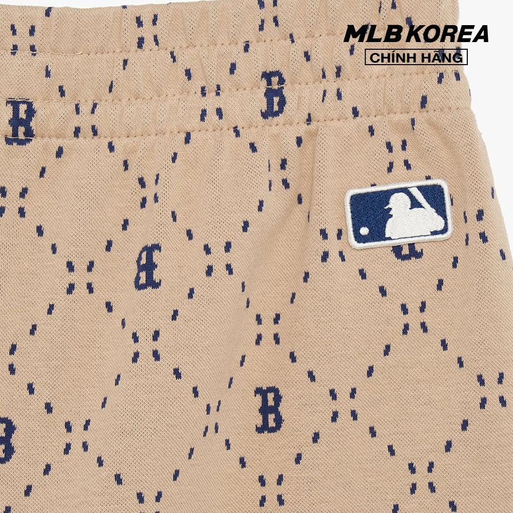 MLB - Quần shorts ngắn nữ lưng thun Dia Monogram All Over 4 In 3FSPM0133