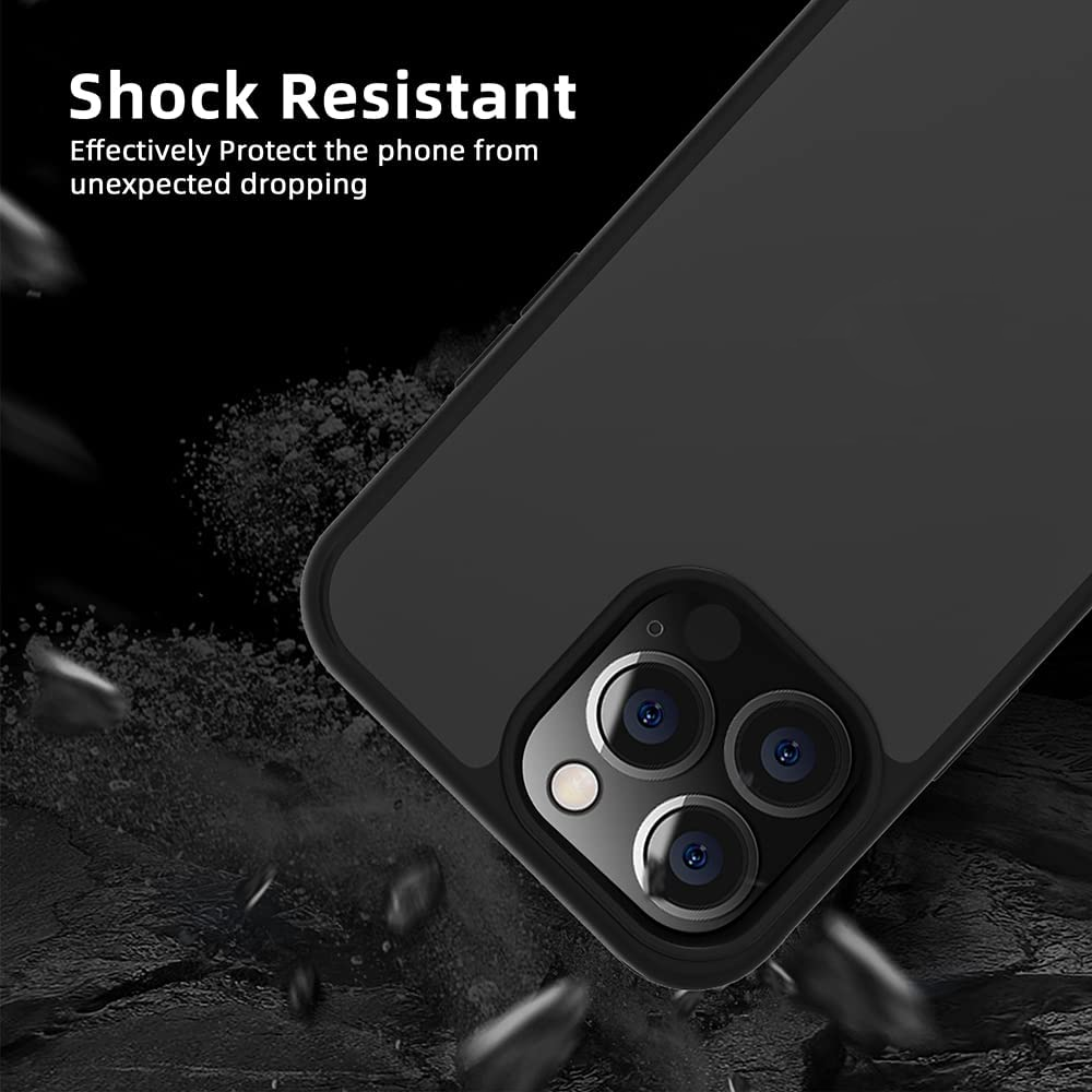 Ốp lưng nhám chống sốc viền silicon cho iPhone 14 Pro Max hiệu X-Level Frosted Sand Case mặt lưng nhám mờ, gờ bảo vệ Camera - hàng nhập khẩu