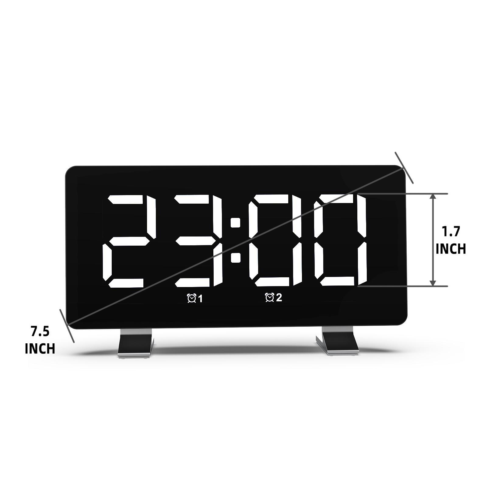 Digital Clock LED with USB Port for Bedroom