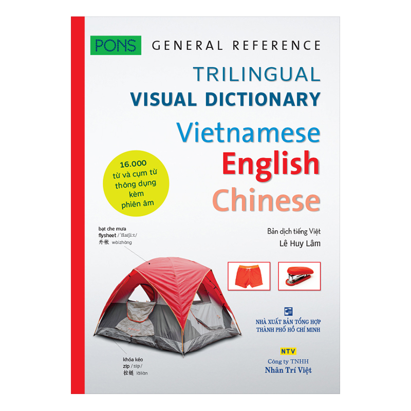 PONS GENERAL REFERENCE – TRILINGUAL VISUAL DICTIONARY Vietnamese–English–Chinese