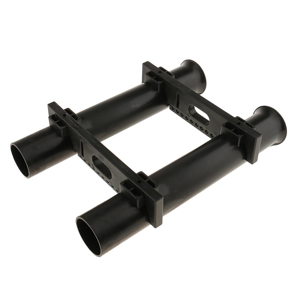 2Pcs Strong Plastic Boat Fishing Rod Holder Pole Bracket Rack Pliers Lure Storage 2 Tube