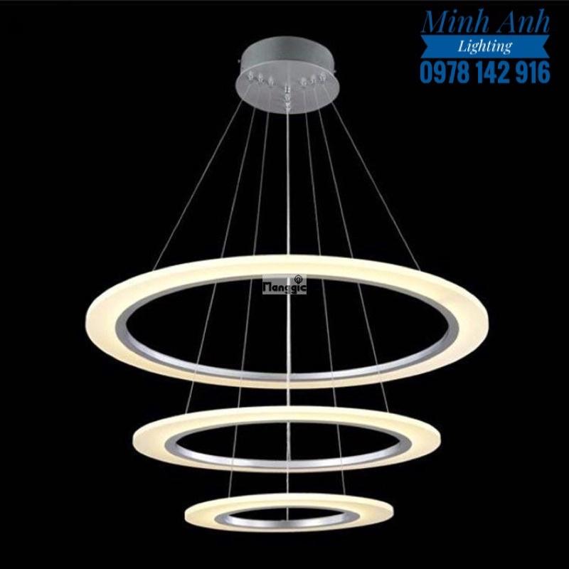 Đèn Thả Trần TH853 Hiện Đại 3 Chế Độ Ánh Sáng - Đèn Thả Phòng Khách Phòng Ăn Phòng Ngủ Led 3 Vòng