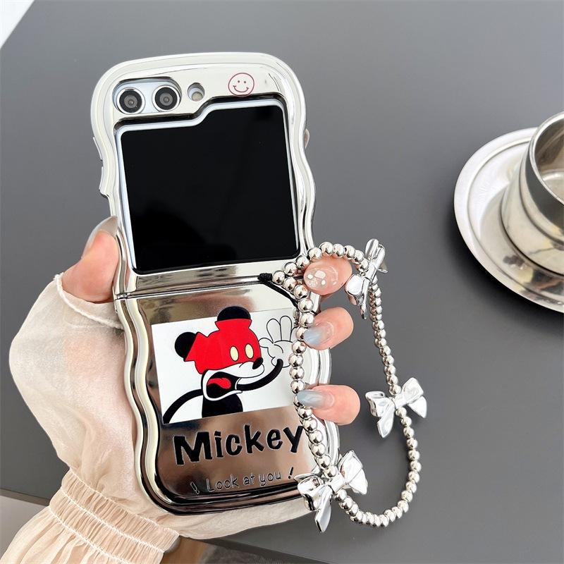 Ốp Lưng Chống Sốc Cho Samsung Galaxy Z Flip 5 / Z Flip 4 Lượng Sóng Hình Mickey - BUM STORE GALAXY CASE - MICKEY, MICKEY