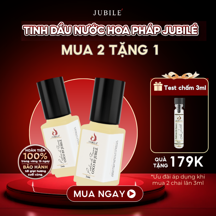 Girl Now by Jubilé - Tinh dầu nước hoa Pháp Nữ Minisize Dạng lăn 3ml Thơm Lâu, Sang Trọng, Quyến Rũ