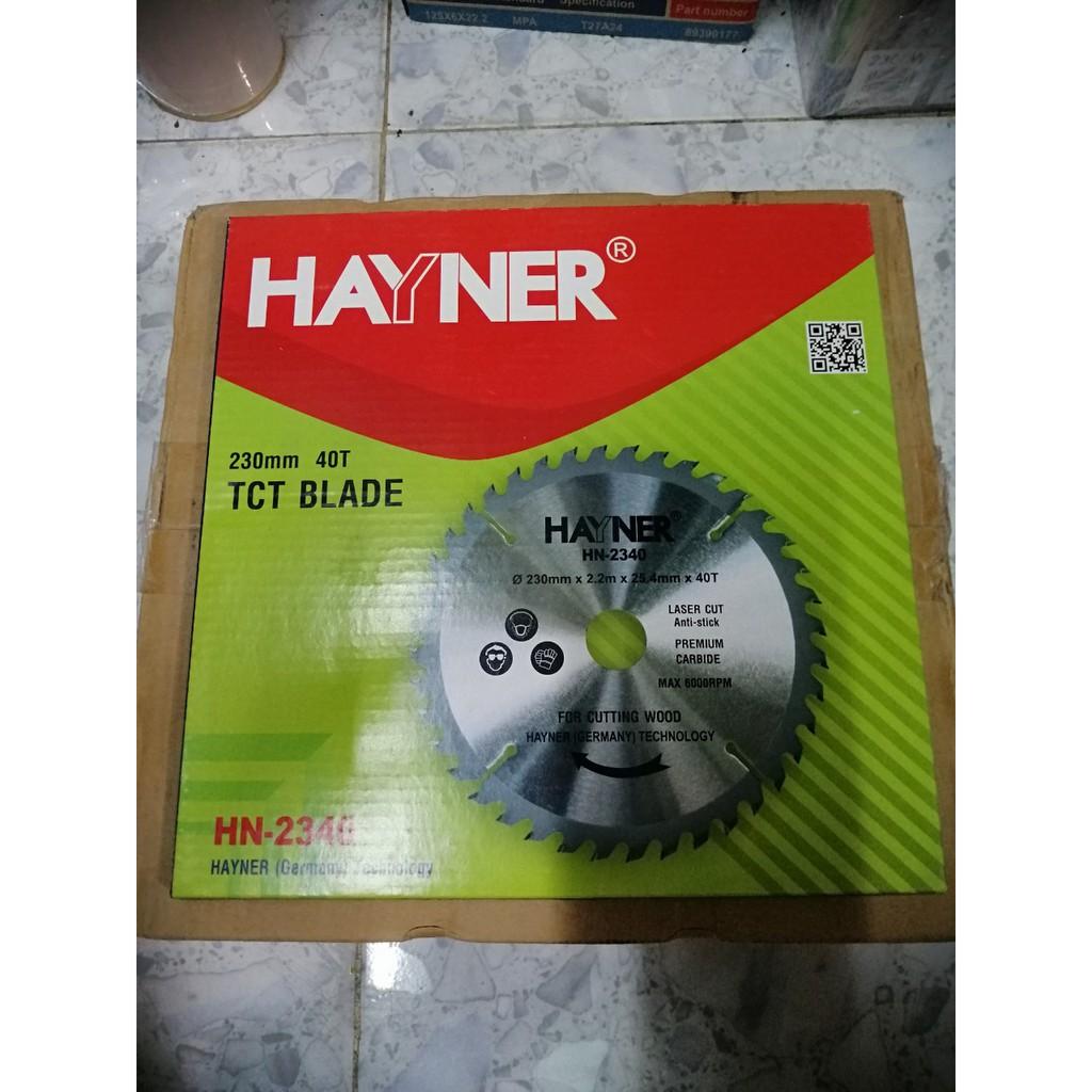 Lưỡi cưa gỗ 230mm 40 răng HAYNER