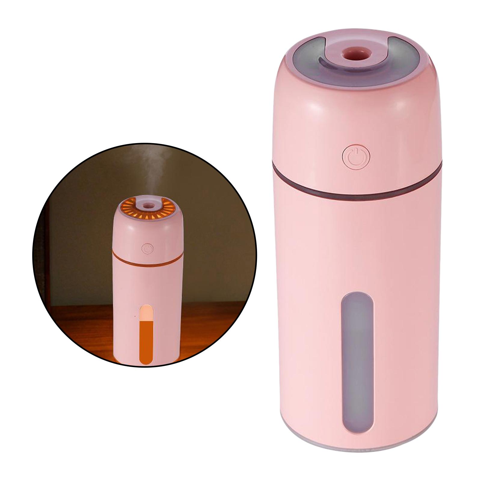 USB Humidifier, 250ml Mini Portable Humidifier, Quiet Air Humidifier with LED Night Light Auto-Off Ultra-Quiet for Home, Office, Baby Room, Car