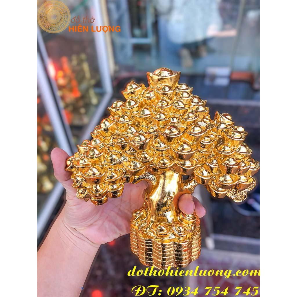 Cây Kim Tiền Mạ Vàng Cỡ To DxRxC 20x8x18cm