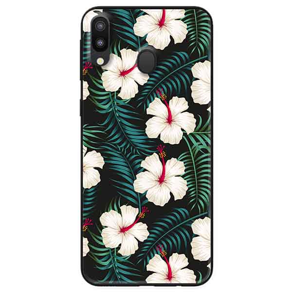 Ốp lưng in cho Samsung M20 Mẫu Hoa Trắng