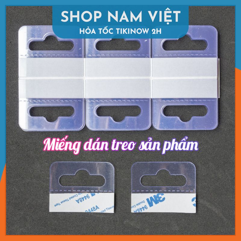 Miếng Dán Nhựa Đục Lỗ Để Treo Sản Phẩm, Vật Dụng