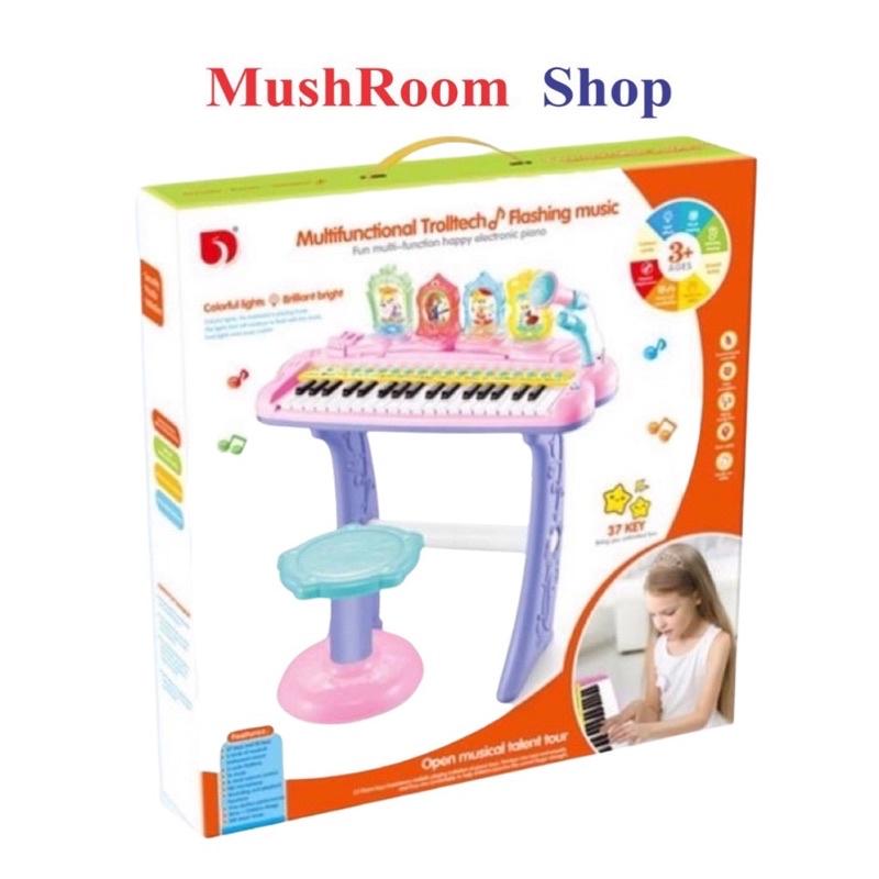 Đồ Chơi Đàn Piano Cao Cấp Có Ghế Ngồi Kèm Micro Chuẩn Âm Cho Bé