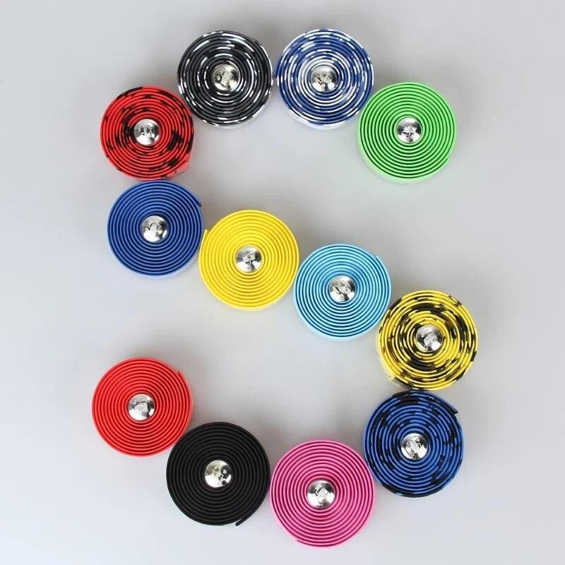 Road Bike Handlebar Tape Soft Road Bicycle Handlebar 1 Pair Cycling Soft EV Anti-Slip Bicycle Bar Tape Bycicle Accessories