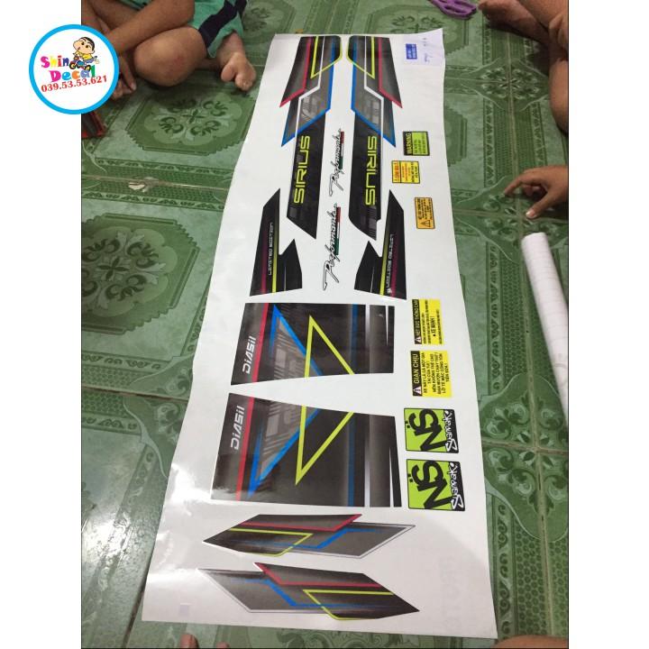 Tem rời SIRIUS DÁN XE ĐEN