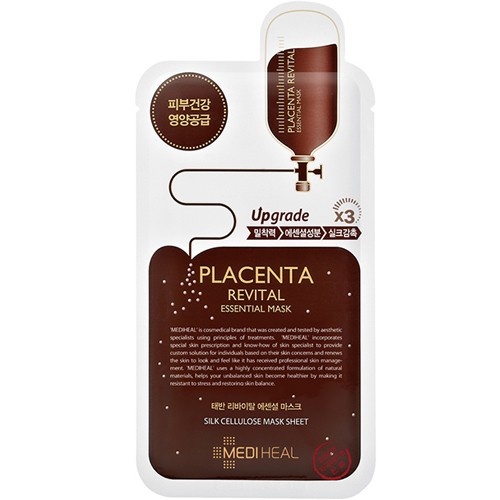 Bộ 10 Gói Mặt Nạ Nhau Thai Cừu Tăng Độ Đàn Hồi Và Chống Lão Hóa Da Mediheal Placenta Revital Essential Mask Ex 25ml x10