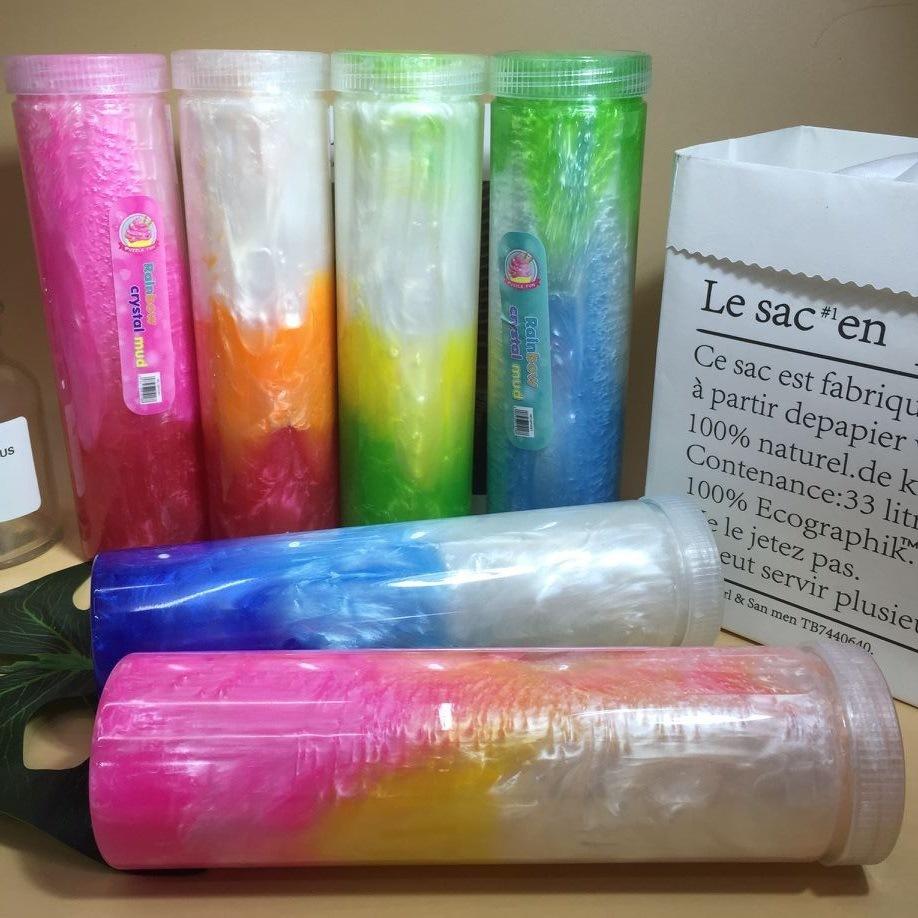 Slime mây BƠ SỮA CHAI TO 420ML mix 4 màu cực đẹp Đồ chơi hũ slam chất nhờn ma quái squishy