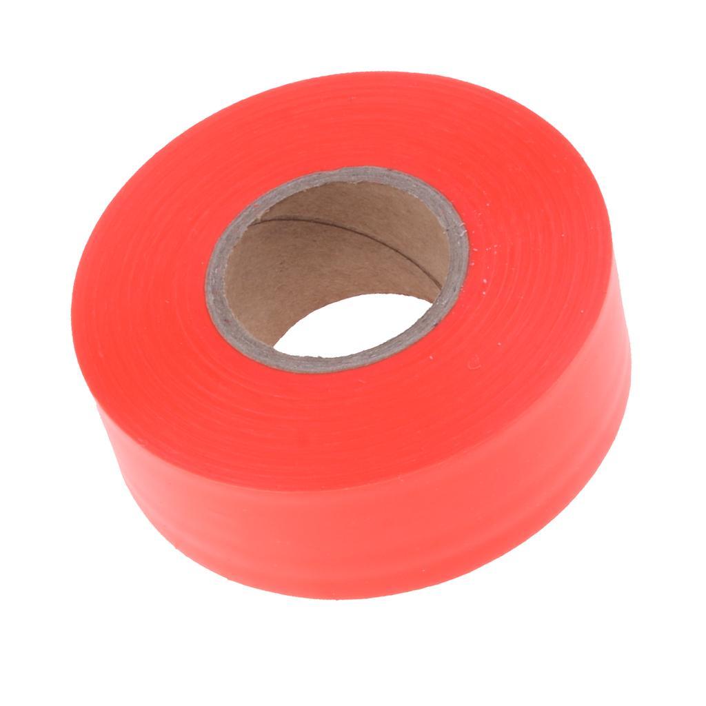 Outdoor Garden Tool Flagging Tape Trail Marking Safety Ribbon Camp Orange