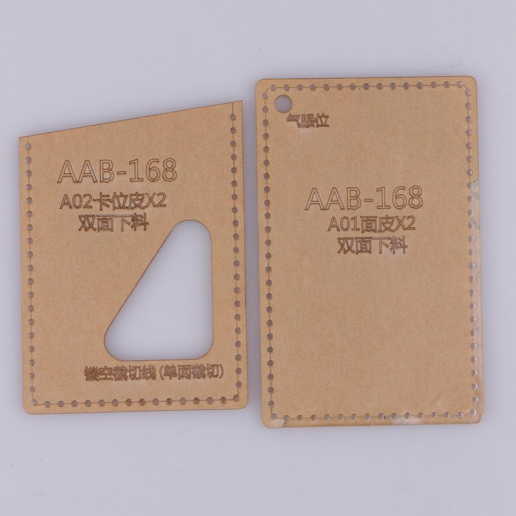 2 Chiếc Thẻ Ốp Lưng Acrylic Da Hoa Văn Thủ Công Stencil Bản Mẫu Tự Làm