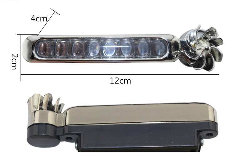 Đền LED tăng sáng cho xe ô tô, không dây sử dụng năng lượng gió tiết kiệm nhiên liệu CAR02