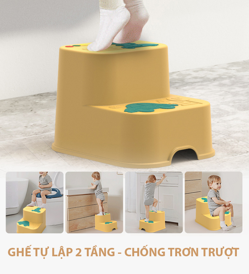 GHẾ TỰ LẬP 2 tầng hình Ôtô cho bé