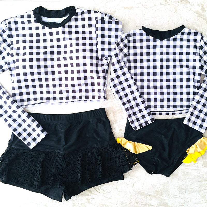 2 Mới Mẹ Và Con Gái Bikini Bộ Đồ Bơi Bé Gái Quần Áo Bơi Nữ Trẻ Em Trẻ Em Gợi Cảm Đồ Tắm Đi Biển