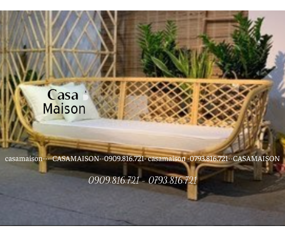 Ghế Tựa Mây Phong Cách Cổ Điển-  Rattan Sofa In the Vintage Style - CH0014