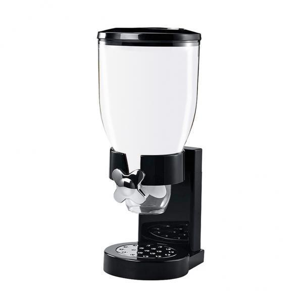 2X Cereal Dispenser Storage Dry Food Container Dispense Machine Black Single