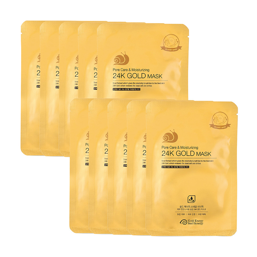 Mặt nạ cấp ẩm thu nhỏ lỗ chân lông dành cho da khô GOLD SNAIL Mask Pack (Pore Care + Moisturizing) 33ml