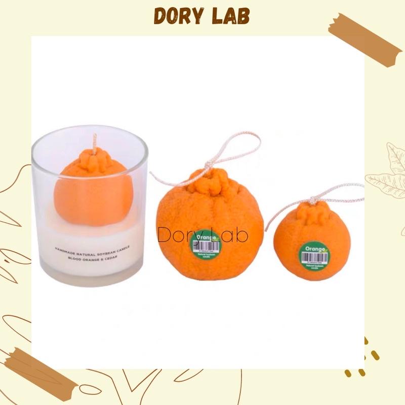 Nến Thơm Ly Trái Cam Độc Đáo, Quà Tặng Handmade - Dory Lab