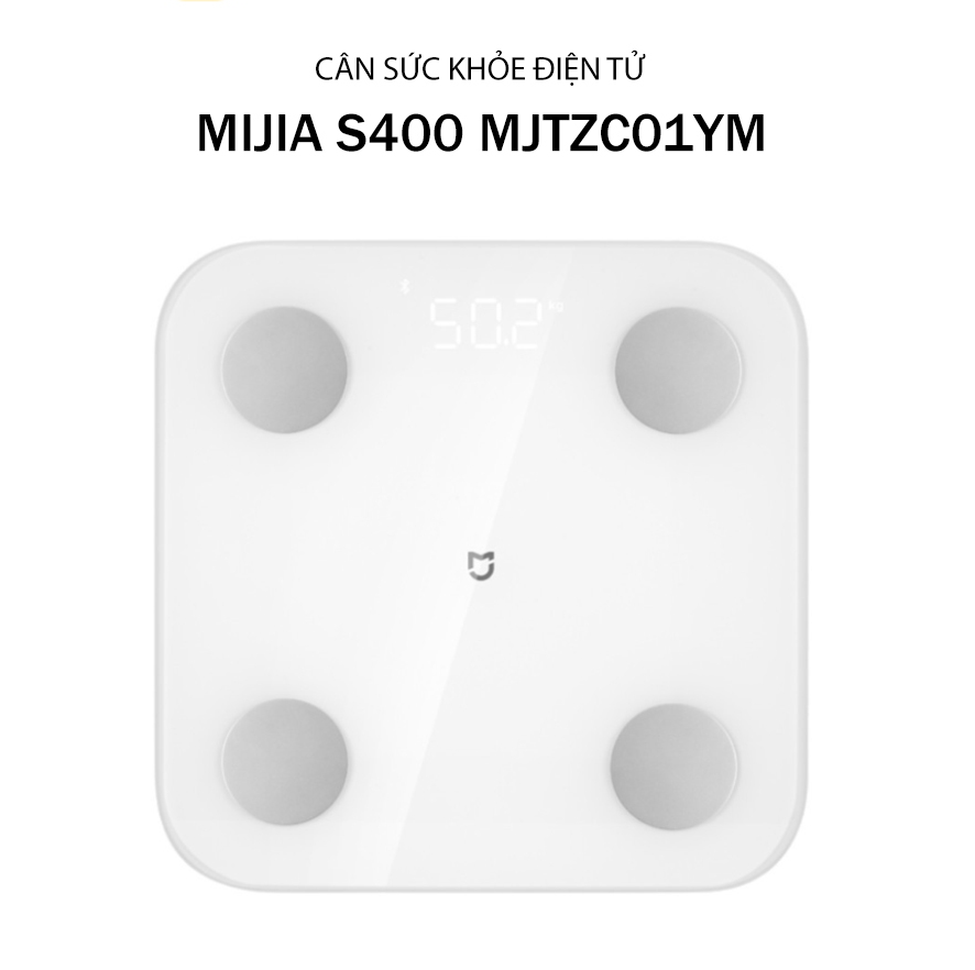 Cân Sức Khỏe Điện Tử Thông Minh Xiaomi S400 Bản Mới 2024 - Hàng nhập khẩu