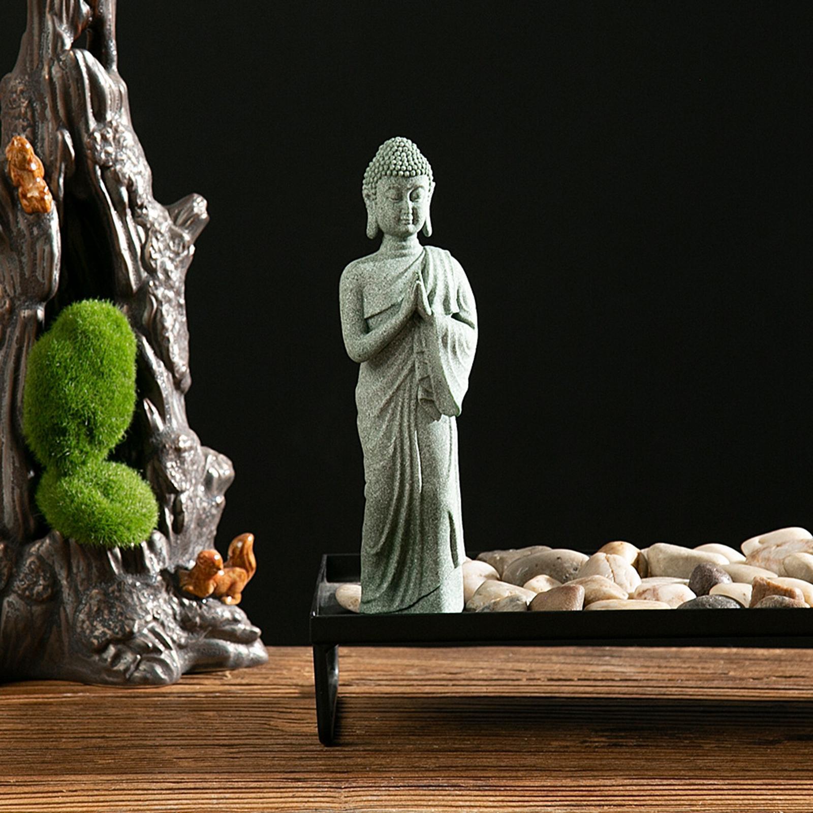 Buddha Statue Meditating Figurines Home Collectible Sculpture