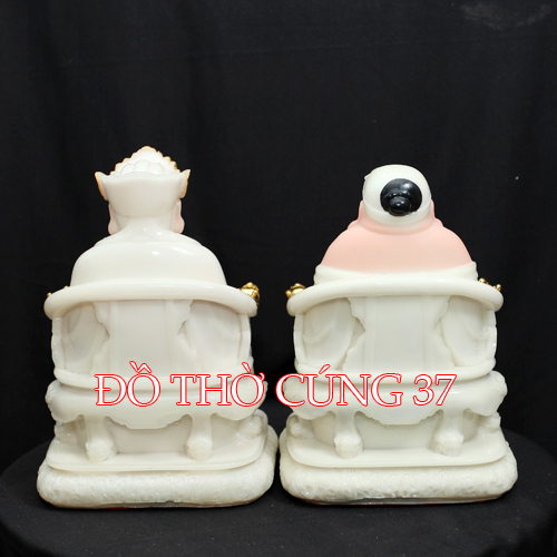 TƯỢNG THẦN TÀI THỔ ĐỊA MÀU TRẮNG