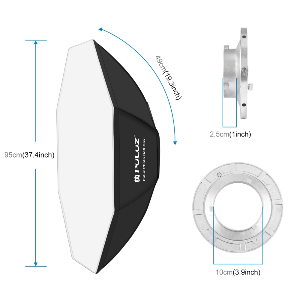 SOFTBOX 60X90CM PULUZ NGÀM BOWENS KIM LOẠI - HÀNG NHẬP KHẨU