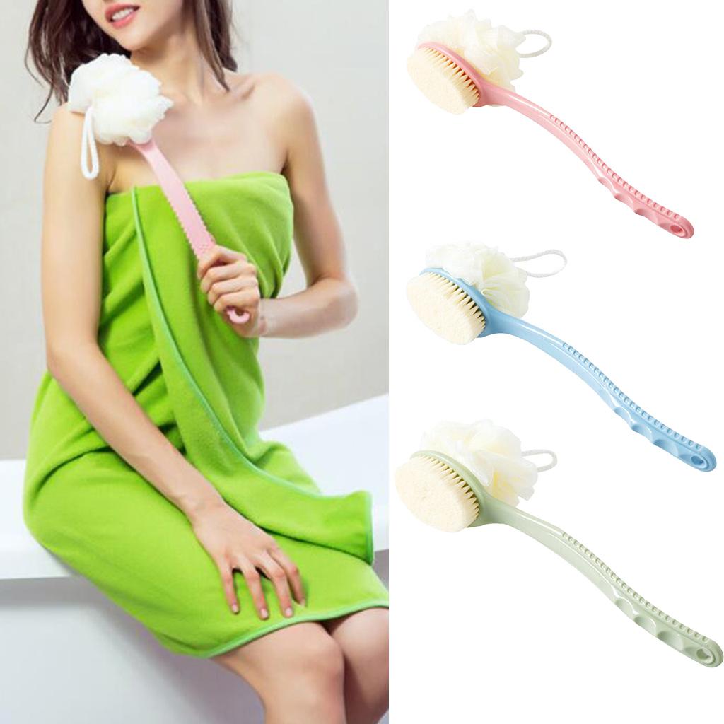 Plastic Long Handle Scrub Skin Massage Shower Brush Bath Back Brush
