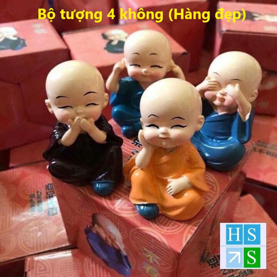 Bộ tượng 4 không 4 chú Tiểu (Hàng đẹp có hộp)