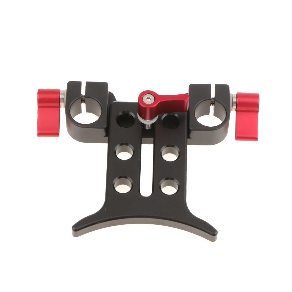 Lens Support Holder Bracket Rod Clamp For 15mm Rod Support Rail Rig