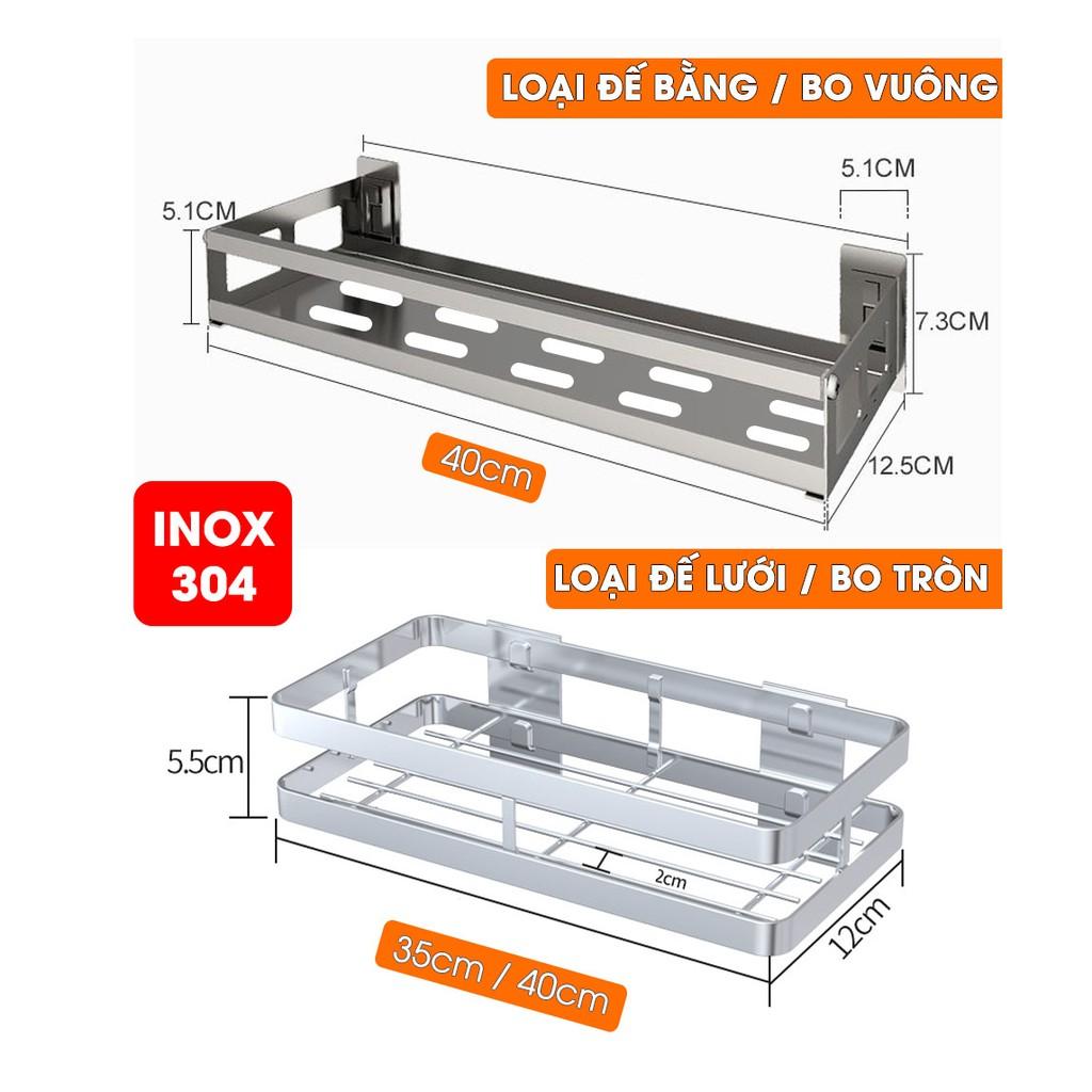 Kệ đựng gia vị, chai lọ dán tường / treo tường cho phòng bếp đa năng - Không cần bắt vít, đục lỗ bằng inox 304 cao cấp