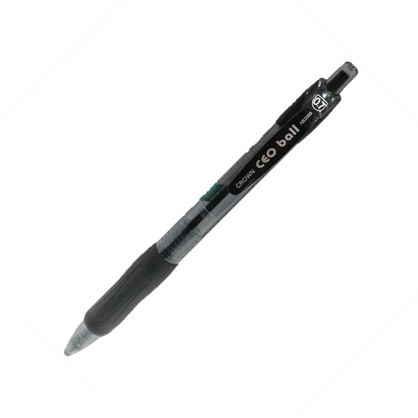 Bộ 2 Bút Bi Crown AB - 2000R (0.7mm, Mực Đen)