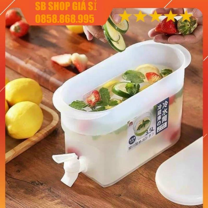 Bình nước tủ lạnh 3.5 lít có vòi chuyên để tủ lạnh siêu tiện lợi