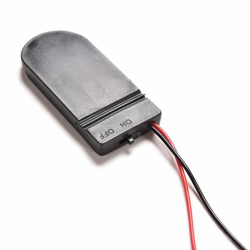 5/10 chiếc CR2032 Nút Đồng xu Cell Ổ cắm pin Hộp đựng Vỏ có công tắc BẬT/TẮT Hộp lưu trữ pin 3V x2 6V Màu sắc: 5 Cái