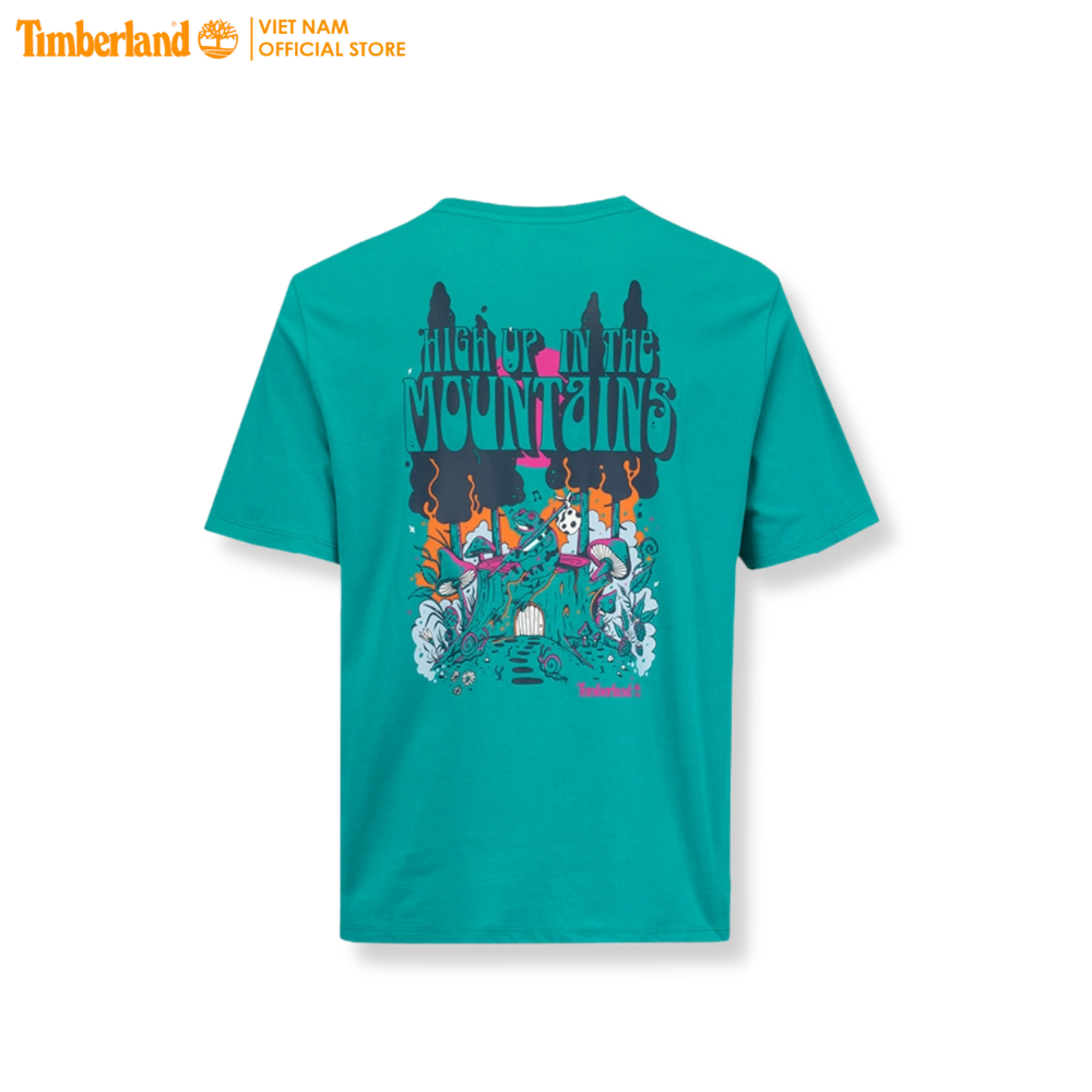 [Original] Timberland Áo Thun Unisex High Up In The Mountain Back Graphic Tee (Authentic) TB0A6QE9