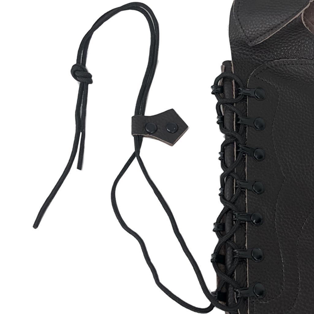 Black Archery Arm Guard Protect Gear With Straps