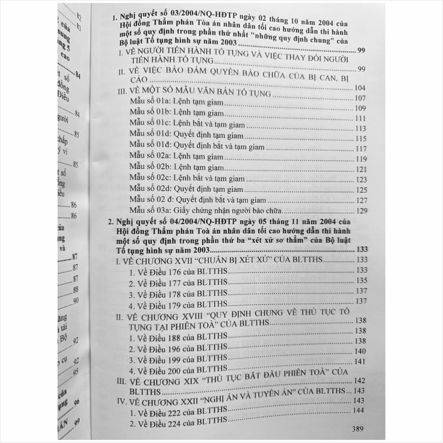 Sách Hệ Thống Các Nghị Quyết Của Hội Đồng Thẩm Phán Tòa Án Nhân Dân Tối Cao về Hình Sự, Tố Tụng Hình Sự (V2460T)