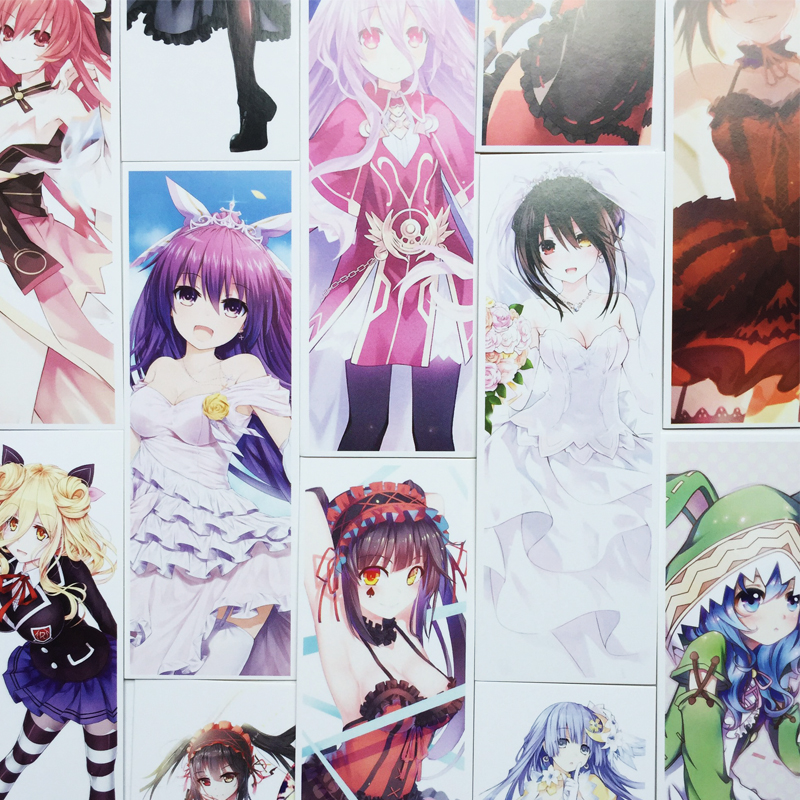 Bộ 36 Thẻ Đánh Dấu Trang Sách Bookmark Anime Date A Live - Cuộc Hẹn Sống Còn