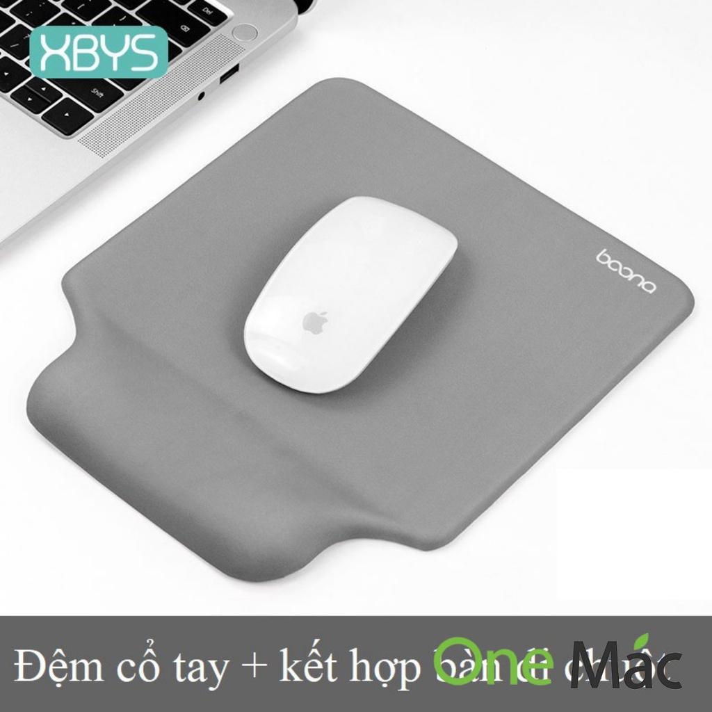 ️Bàn di chuột kiêm đệm massage kê tay bàn phím máy tính laptop macbook 2 in 1 tiện lợi Baona (Boona)