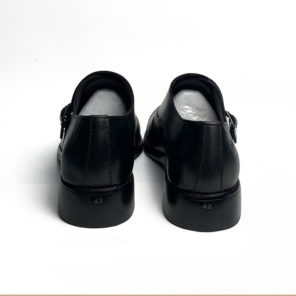 Giày tây nam Double Monk Strap MAD Black da bò cao cấp giá rẻ nhất uy tín chất lượng tốt thời trang phong cách