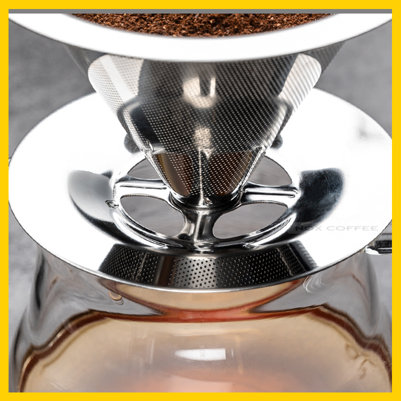 Phễu V60 Bằng Thép Hình Nón (Pour over)