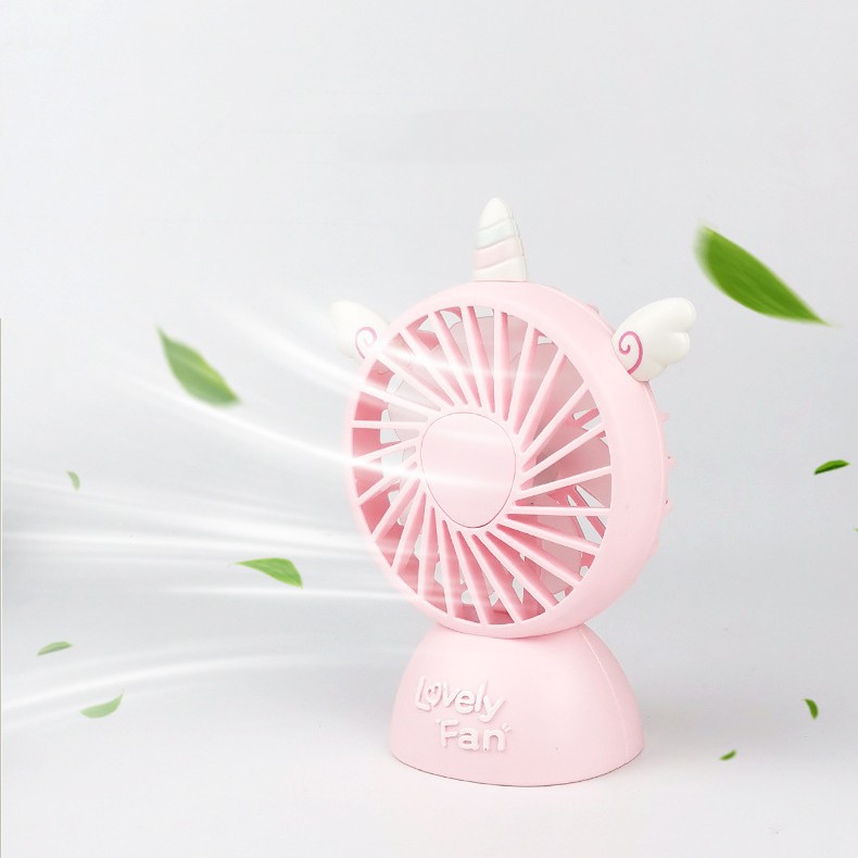 Quạt mini cầm tay 7 cánh LOVELY (giao màu ngẫu nhiên)