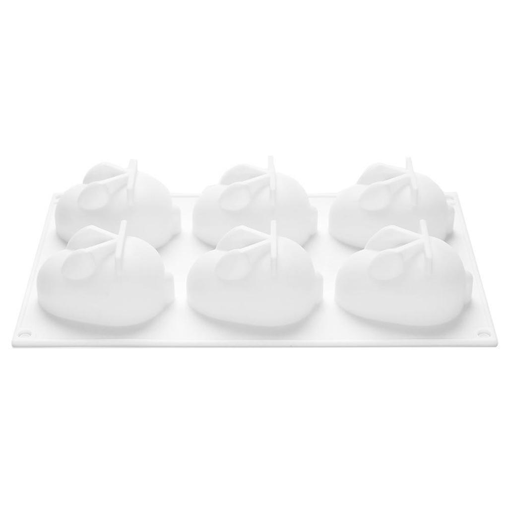 Silicone Cake Molds Rabbit Shape Non Stick Soap Pastry Cake Dessert Decor