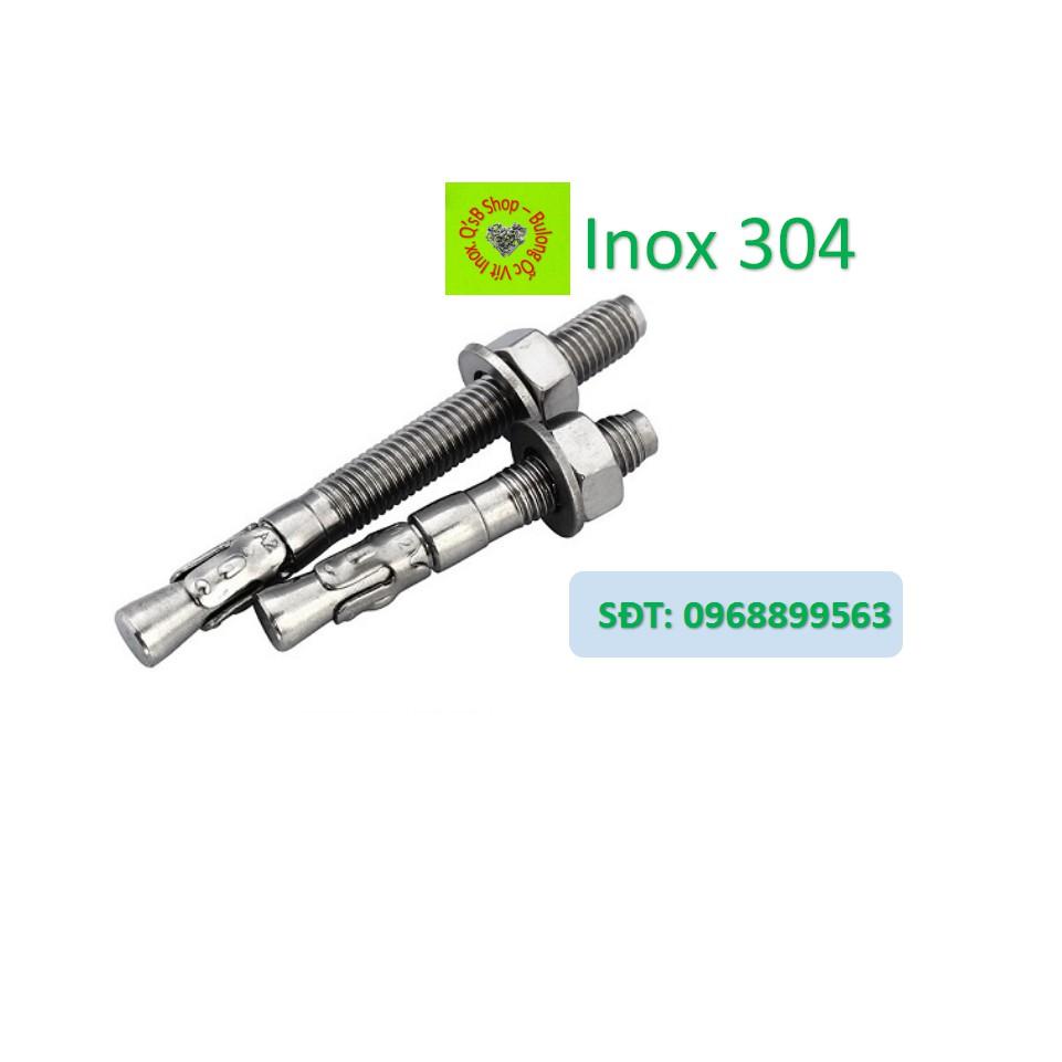 Tắc kê nở 3 cánh inox đường kính thân từ M8 đến M16 , bulong nở 3 cánh inox, inox 304