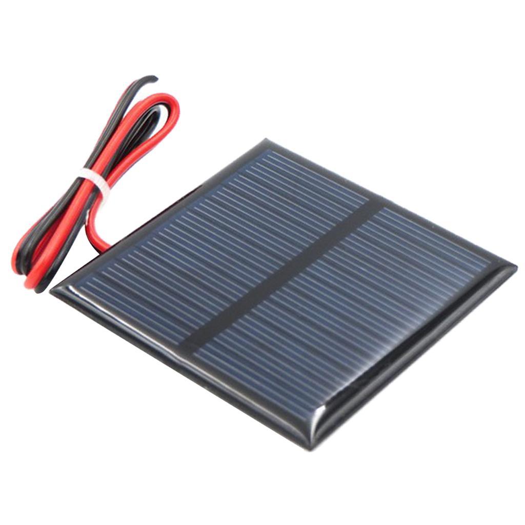 2 x Mini Solar Panel Small Solar Battery Charger with Cable for Mobile Phone