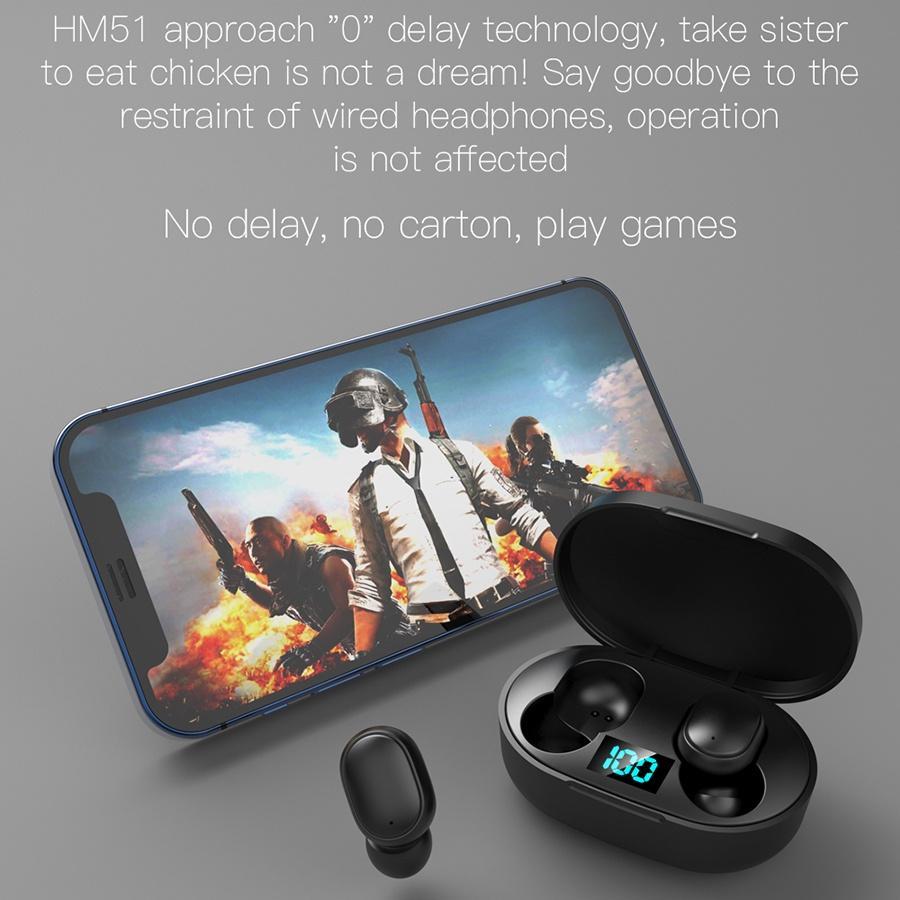 Tai Nghe Không Dây Bluetooth E6S TWS Chống Ồn Phong Cách Thể Thao Cho Xiaomi Redmi